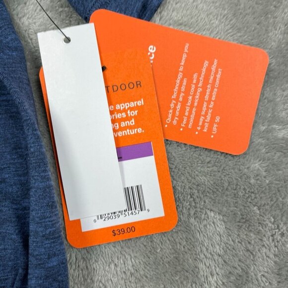 Bass Outdoor Blue Moisture-Wicking Dry Flex Shield T-Shirt XXL NWT 6301 - Picture 4 of 9